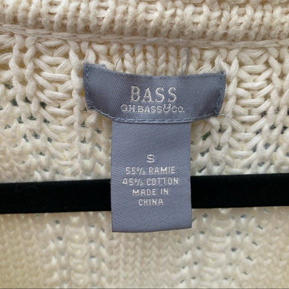 G H Bass zipper down sweater size small - Picture 5 of 6